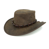 Karumba Kangaroo Leather Hat - Kakadu Traders Australia