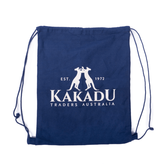 Drawcord Backpack in Blue - Kakadu Traders Australia