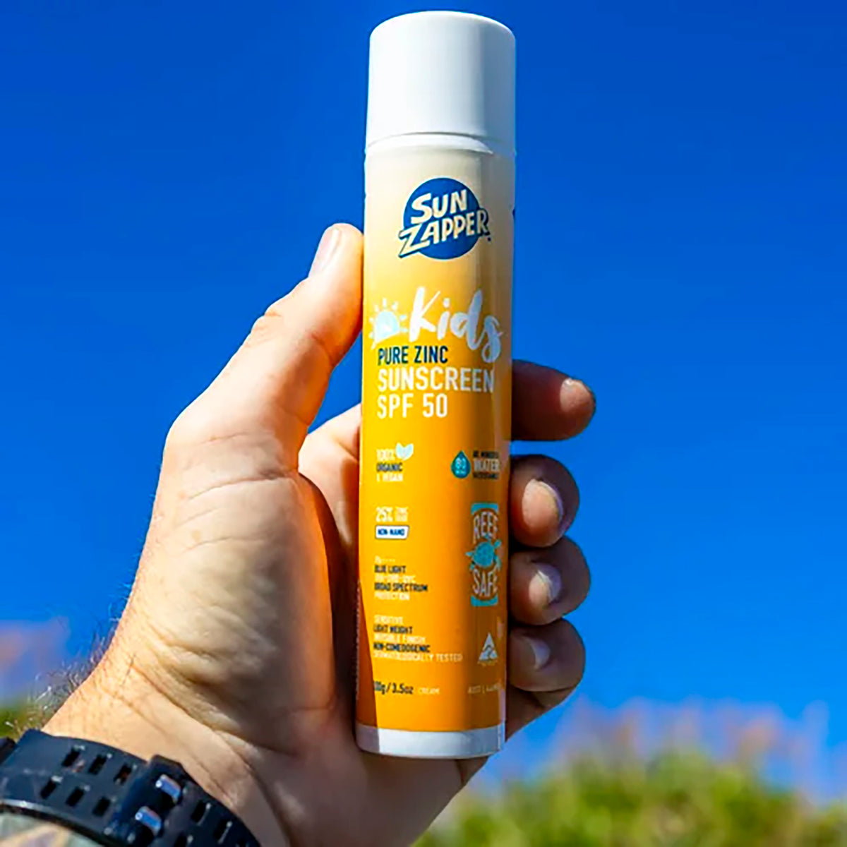 Kids Pure Zinc Sunscreen Cream 100g SPF 50 (Sun Zapper)