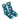 Blue socks with koala design on a white background