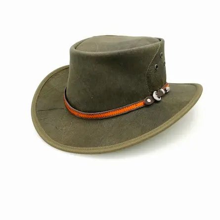 Wallaroo Kangaroo Leather Hat - Kakadu Traders Australia