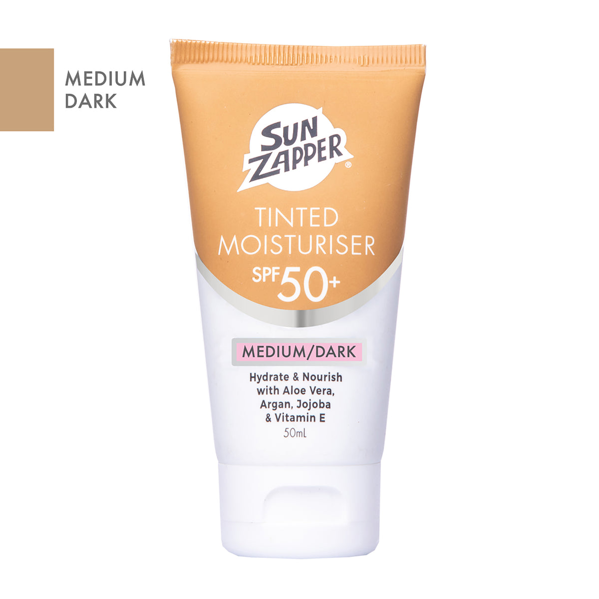 Tinted Moisturiser SPF 50+ Medium/Dark (Sun Zapper)