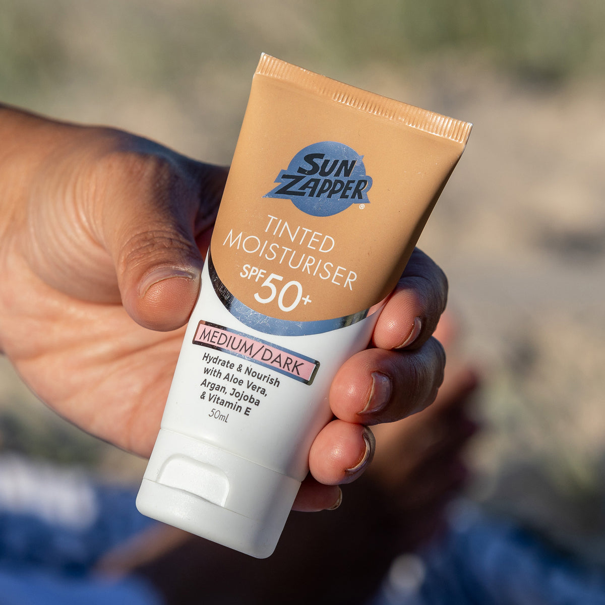 Tinted Moisturiser SPF 50+ Medium/Dark (Sun Zapper)