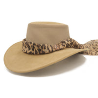 Bendigo Breeze Hat with Leopard Scarf - Kakadu Traders Australia
