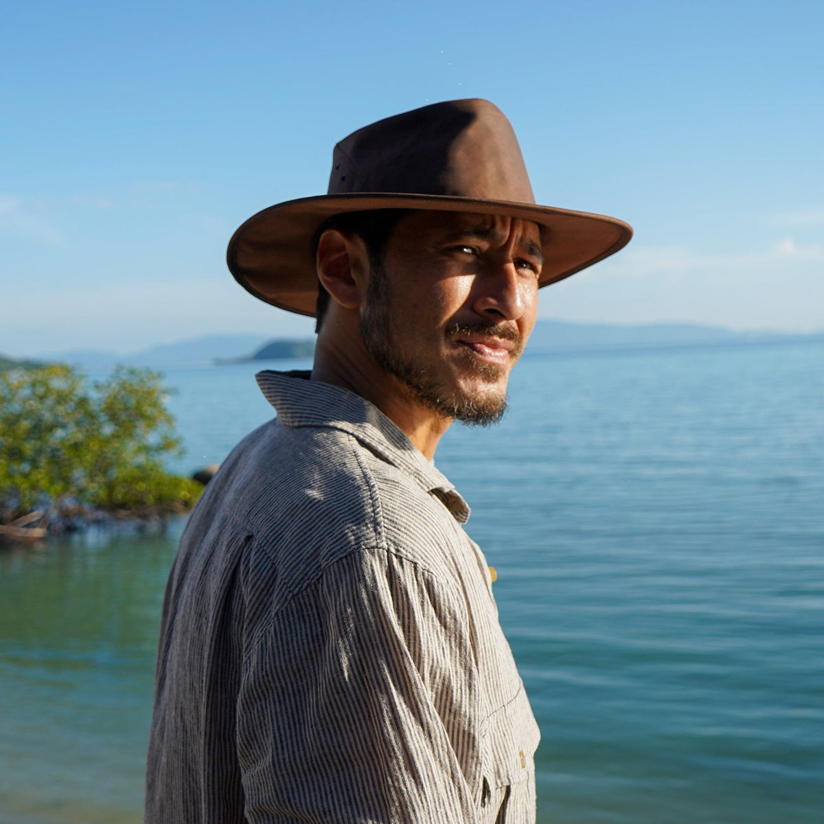 Darwin Kangaroo Leather Hat - Kakadu Traders Australia